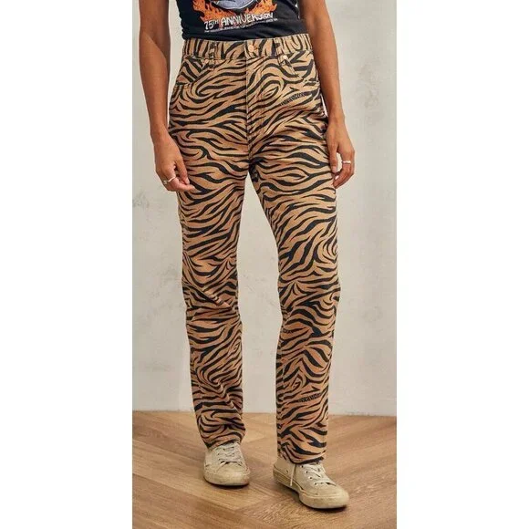 Free People X Wrangler Wild West 603 PURR High Rise Straight Leg Jeans Sz 27 NEW - Picture 6 of 16